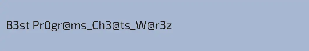B3st Pr0gr@ms_Ch3@ts_W@r3z